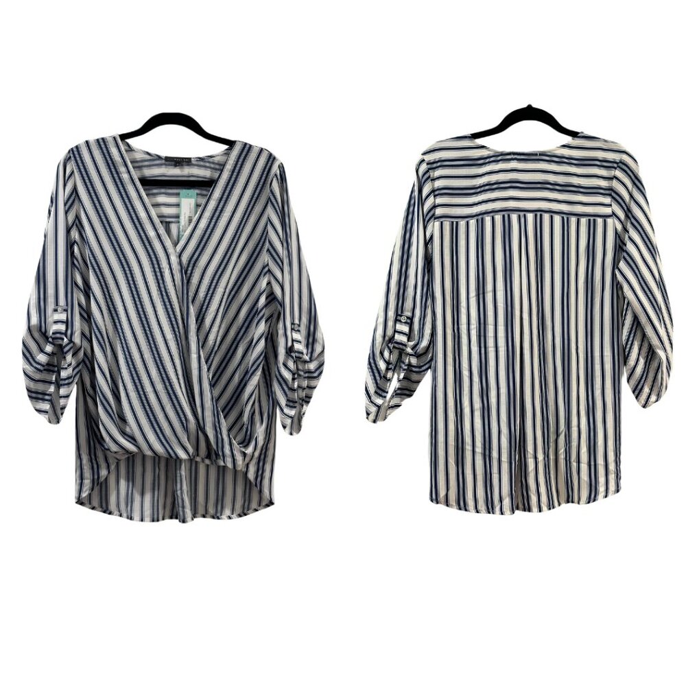NEW: West Kei Allan Surplice Rolltab top (L)